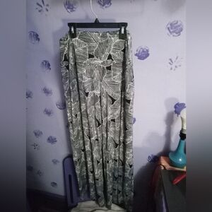 Wide Leg Black And White Pants